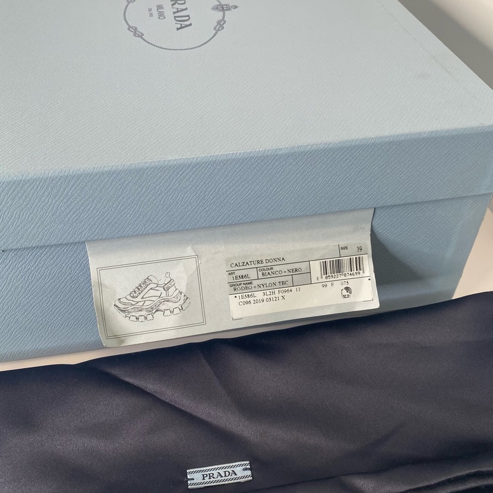 Prada Pegasus Sneakers in Black & White - Picture 11 of 11